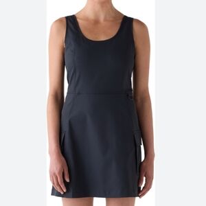 OUTDOOR VOICES black mini hiking dress with shorts - size large